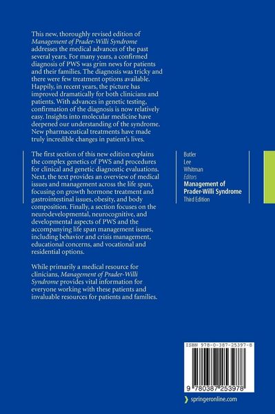 Produktbild: Management of Prader-Willi Syndrome