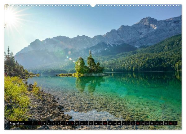 Produktbild: Alpen und Seen (Wandkalender 2026 DIN A2 quer), CALVENDO Monatskalender