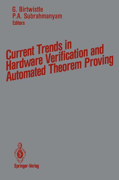 Produktbild: Current Trends in Hardware Verification and Automated Theorem Proving