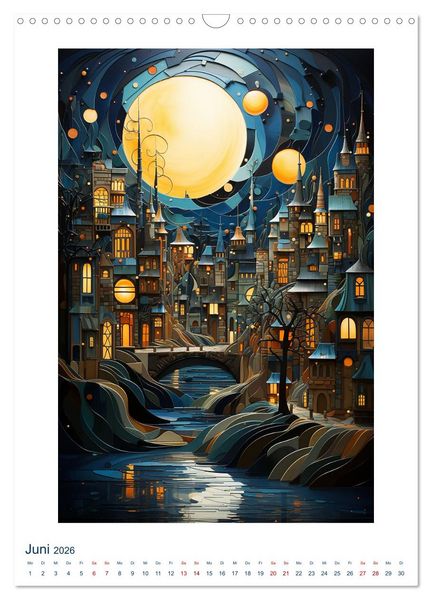 Produktbild: ART DECO City (Wandkalender 2026 DIN A3 hoch), CALVENDO Monatskalender