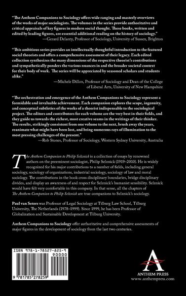 Produktbild: The Anthem Companion to Philip Selznick