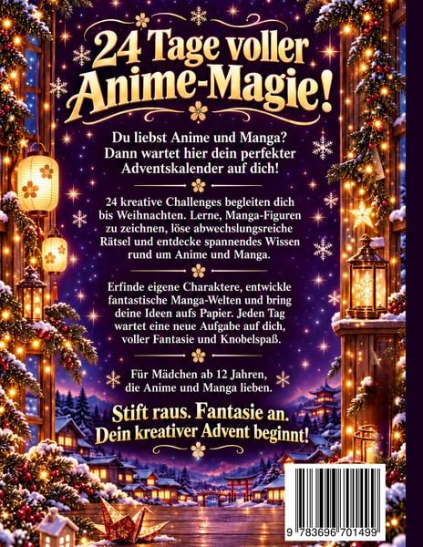 Produktbild: Anime Adventskalender - Zeichnen, R&auml;tseln und Manga-Welten erschaffen