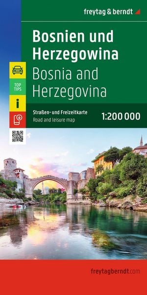 Produktbild: Freytag & berndt Stra&szlig;enkarte Bosnien-Herzegowina 1:200.000