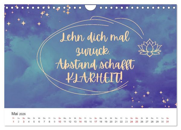 Produktbild: Lass Freude dein Kompass sein (Wandkalender 2026 DIN A4 quer), CALVENDO Monatskalender