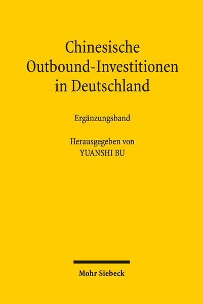 Produktbild: Chinesische Outbound-Investitionen in Deutschland
