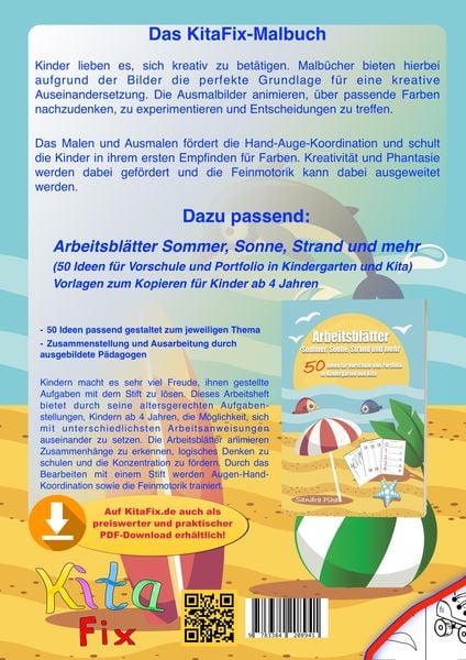Produktbild: KitaFix Malbuch Sommer, Sonne, Strand und mehr