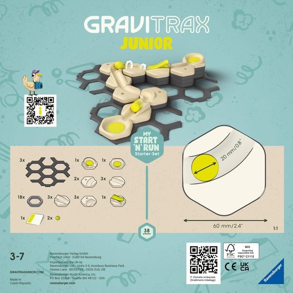 Ravensburger - GraviTrax Junior Starter-Set S Start and Run
