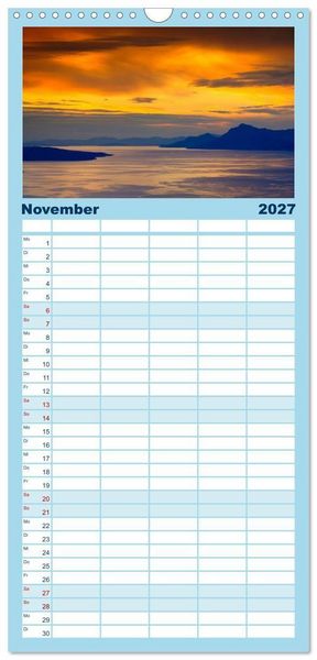 Produktbild: Familienplaner 2027 - Makarska Riviera - Malerische Urlaubsorte in Dalmatien mit 5 Spalten (Wandkalender, 21 x 45 cm) CALVENDO