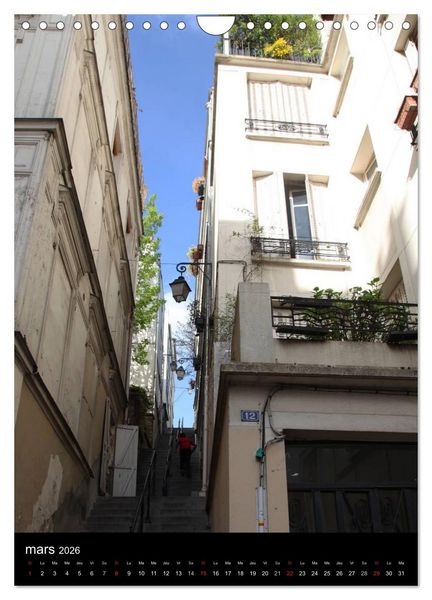 Produktbild: Lumi&egrave;res de Montmartre (Calendrier mural 2026 DIN A4 horizontal), CALVENDO calendrier mensuel