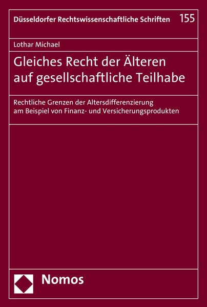 Produktbild: Gleiches Recht der &Auml;lteren auf gesellschaftliche Teilhabe