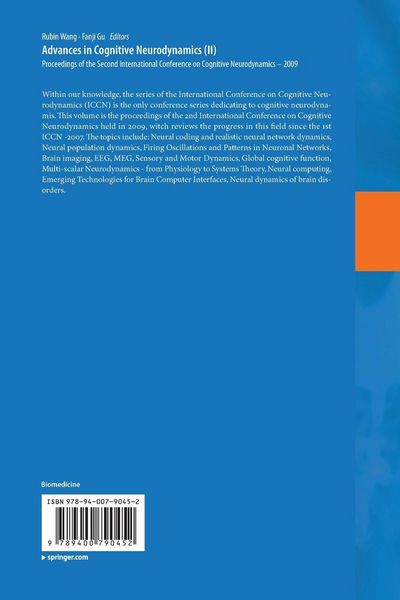 Produktbild: Advances in Cognitive Neurodynamics (II)