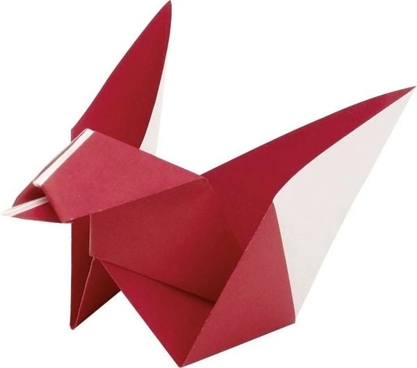 Produktbild: Folia Faltbl&auml;tter aus Origami Papier DUO UNI 80g/m&sup2;, 13x13cm, 96 Blatt, farbig sortiert