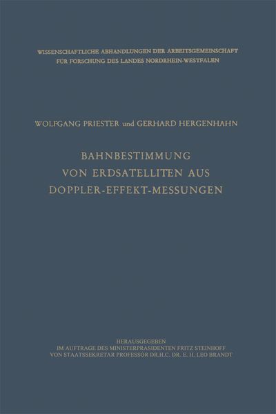 Produktbild: Bahnbestimmung von Erdsatelliten aus Doppler-Effekt-Messungen