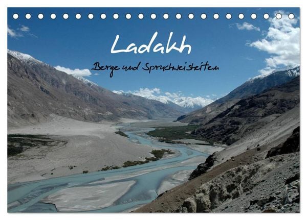 Produktbild: Ladakh, Berge und Spruchweisheiten (Tischkalender 2026 DIN A5 quer), CALVENDO Monatskalender