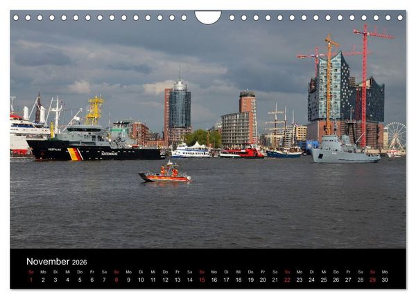 Produktbild: Auslaufparade des Hamburger Hafengeburtstages (Wandkalender 2026 DIN A4 quer), CALVENDO Monatskalender