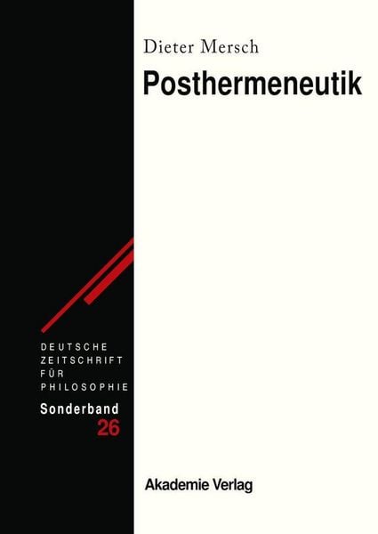 Produktbild: Posthermeneutik