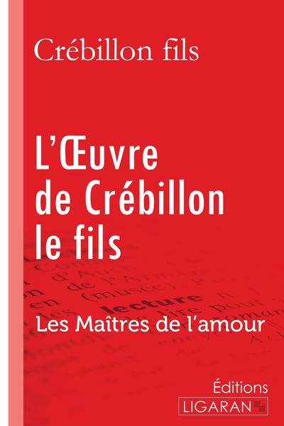 Produktbild: L'Oeuvre de Cr&eacute;billon le fils