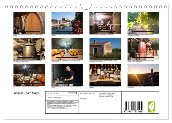 Produktbild: Cognac - pure Magie (Wandkalender 2026 DIN A4 quer), CALVENDO Monatskalender