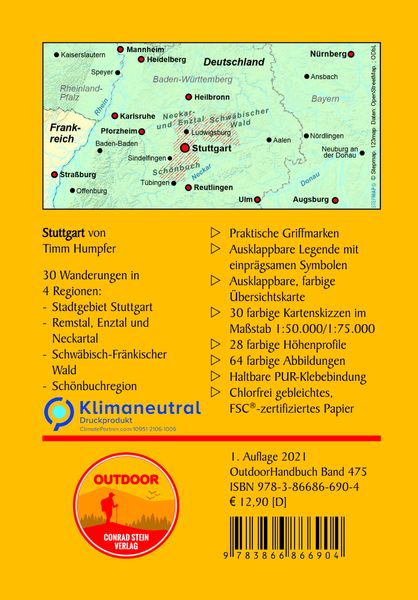 Produktbild: Stuttgart 30 Wanderungen zwischen Wald und Weinbergen