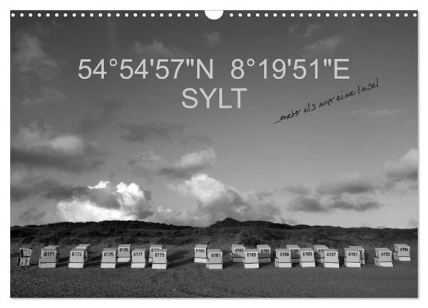 Produktbild: 54&deg;54'57"N 8&deg;19'51"E SYLT (Wandkalender 2026 DIN A3 quer), CALVENDO Monatskalender