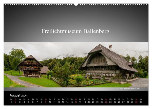 Produktbild: Panorama Schweiz (hochwertiger Premium Wandkalender 2026 DIN A2 quer), Kunstdruck in Hochglanz