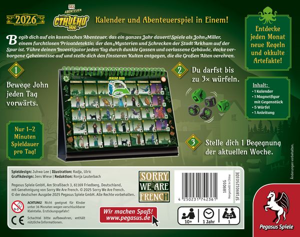 Produktbild: 365 Abenteuer- Cthulhu 1926 [Edition 2026]