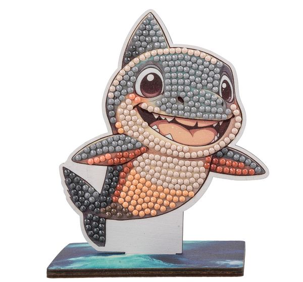 Produktbild: Craft Buddy CAFGR-31GEN053 - Crystal Art Wildlife Buddies, Misunderstood, Shark, Hai, Serie 5, Diamond Painting