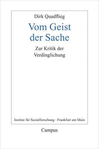 Produktbild: Vom Geist der Sache