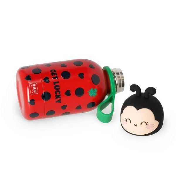 Produktbild: Legami Thermosflasche 310 ml - Hot & Cold - Ladybug "Get Lucky"