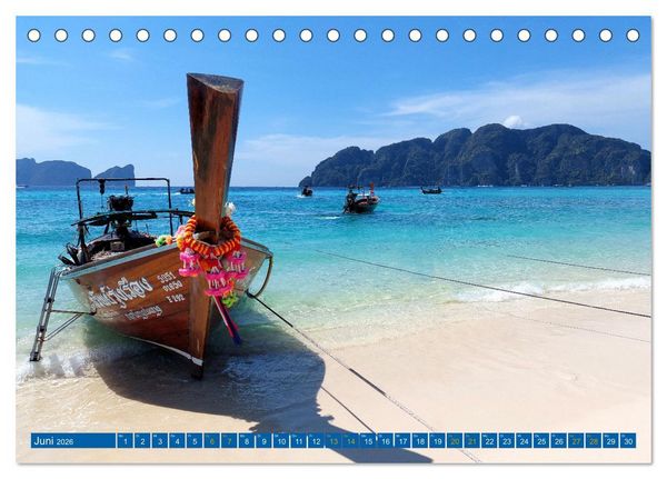 Produktbild: Phi Phi Island &ndash; Thailands traumhaftes Paradies (Tischkalender 2026 DIN A5 quer), CALVENDO Monatskalender