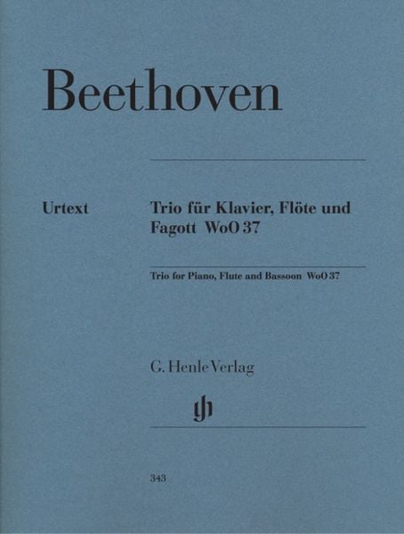 Ludwig van Beethoven - Flötentrio G-dur WoO 37 für Klavier, Flöte und Fagott