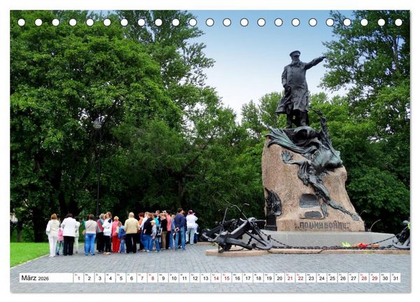 Produktbild: Festungsstadt Kronstadt - Schl&uuml;ssel zu Sankt Petersburg (Tischkalender 2026 DIN A5 quer), CALVENDO Monatskalender