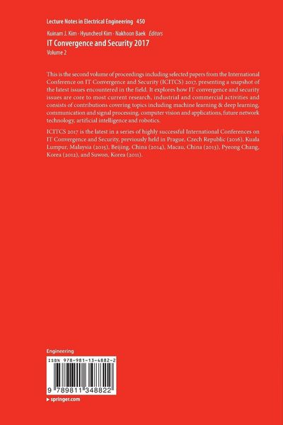 Produktbild: IT Convergence and Security 2017