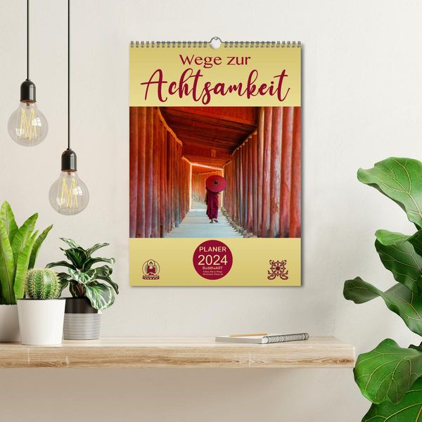 'Wege zur Achtsamkeit (Wandkalender 2024 DIN A3 hoch), CALVENDO