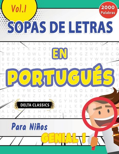 Produktbild: Sopa De Letras En Portugu&eacute;s Para Ni&ntilde;os - Genial! Vol.1 - Delta Classics