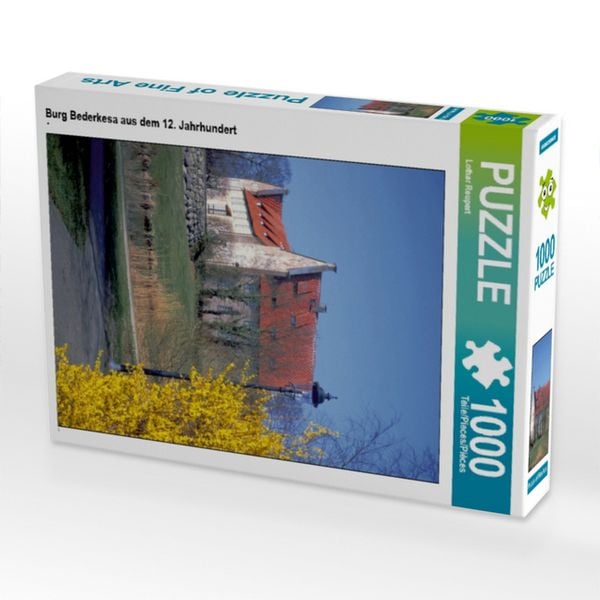 CALVENDO Puzzle Burg Bederkesa aus dem 12. Jahrhundert | 1000 Teile Lege-Größe 64x48cm Foto-Puzzle für glückliche Stunden