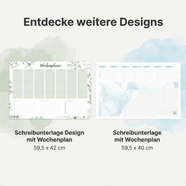 Produktbild: Schreibunterlage Design mit Wochenplan