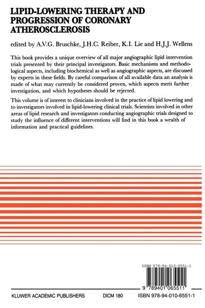 Produktbild: Lipid-Lowering Therapy and Progression of Coronary Atherosclerosis