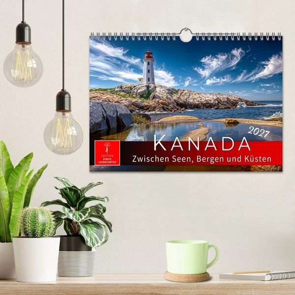 Produktbild: Kanada - zwischen Seen, Bergen und K&uuml;sten (Wandkalender 2027 DIN A4 quer), CALVENDO Monatskalender