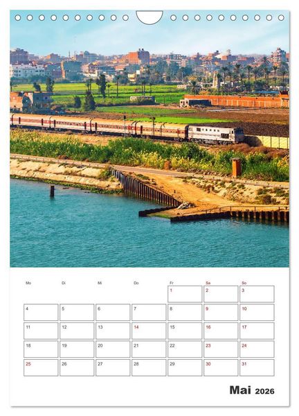 Produktbild: Suezkanal - Urlaubsplaner (Wandkalender 2026 DIN A4 hoch), CALVENDO Monatskalender