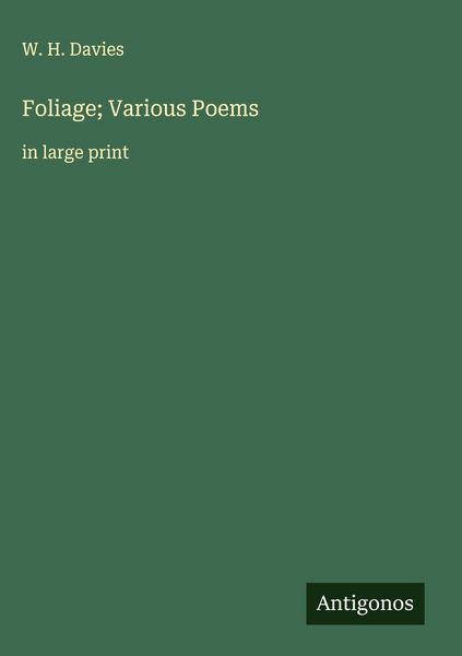 Produktbild: Foliage; Various Poems