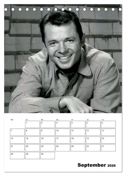Produktbild: Leinwandhelden. Unvergessene Filmstars (Tischkalender 2026 DIN A5 hoch), CALVENDO Monatskalender