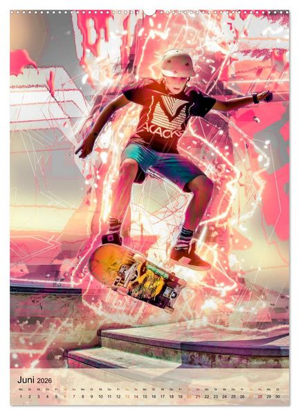 Produktbild: Skateboarding - einfach cool (hochwertiger Premium Wandkalender 2026 DIN A2 hoch), Kunstdruck in Hochglanz