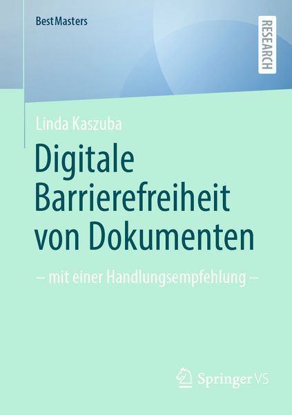 Produktbild: Digitale Barrierefreiheit von Dokumenten