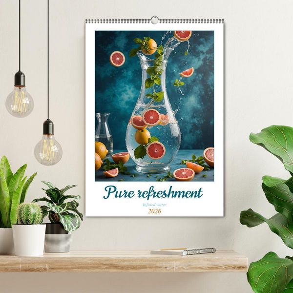 Produktbild: Pure refreshment - Infused water (Wall Calendar 2026 DIN A2 portrait), CALVENDO 12 Month Wall Calendar