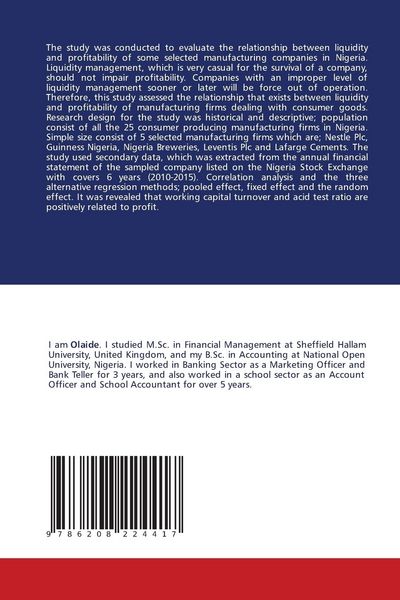 Produktbild: Liquidity Management on Firm Financial Performance