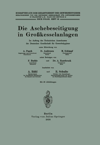 Produktbild: Die Aschebeseitigung in Gro&szlig;kesselanlagen