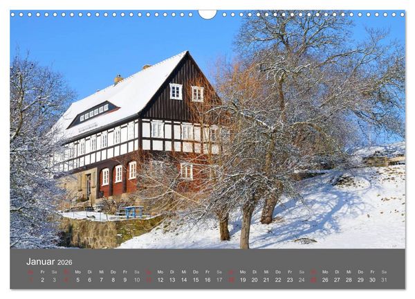 Produktbild: Umgebindeh&auml;user in der Oberlausitz (Wandkalender 2026 DIN A3 quer), CALVENDO Monatskalender