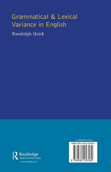 Produktbild: Grammatical and Lexical Variance in English