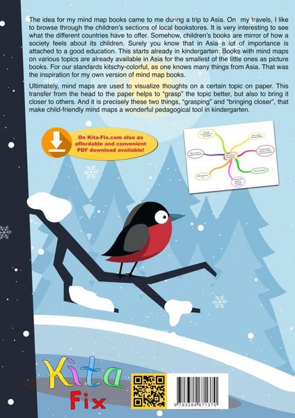 Produktbild: KitaFix-Mindmap Winter (Ready-made thought maps for Preschool work in Daycare and Kindergarten)